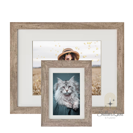 Gray Matted Frame